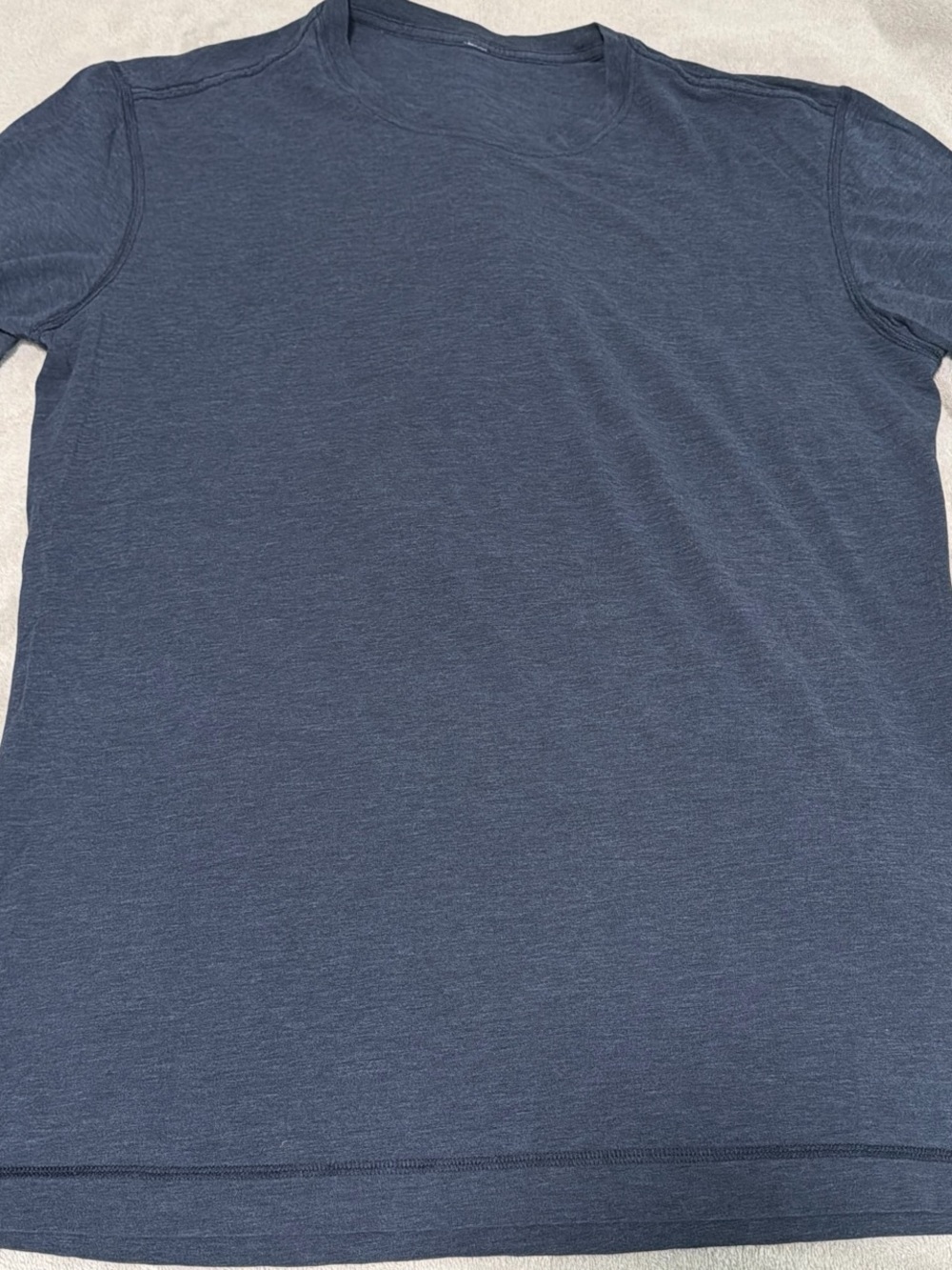 lululemon athletica Men's Short Sleeve Crew - Heather Navy Blue